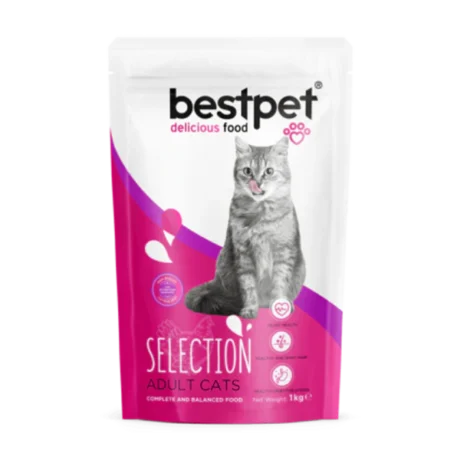 Bestpet Selection With Chicken & Rice Adult Cats Dry Food 1KG