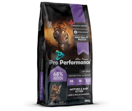 Pro Performance Mother & Baby Kitten Dry Food with Lamb, Rice & Carberry
