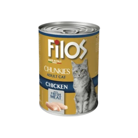 Filos Chunks with Chicken - wet cat food 405g