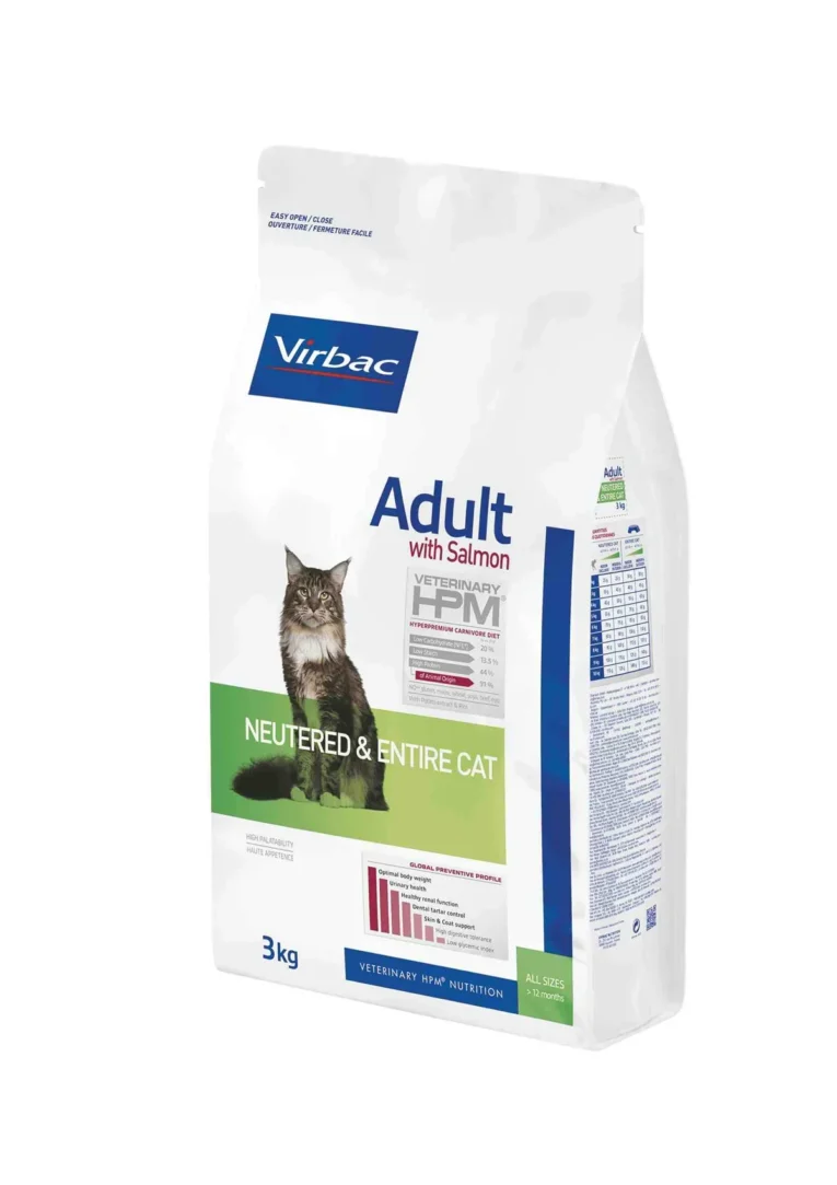 Virbac Cat Adult With Salmon Neutered & Entire Cat 3