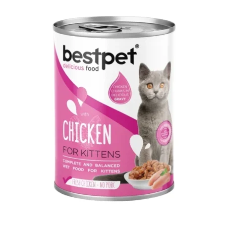 Bestpet Kitten wet food with Chicken 400 gm