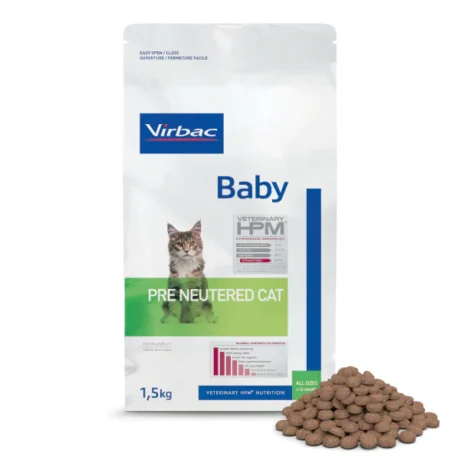 Virbac Cat Baby Pre Neutered Cat Dry Food 1.5kg